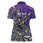 Personalised Storm Rugby Aboriginal Women Polo Shirt 2024 GO Storms