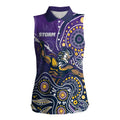 Personalised Storm Rugby Aboriginal Women Sleeveless Polo Shirt 2024 GO Storms