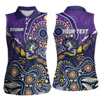 Personalised Storm Rugby Aboriginal Women Sleeveless Polo Shirt 2024 GO Storms