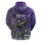Personalised Storm Rugby Aboriginal Zip Hoodie 2024 GO Storms
