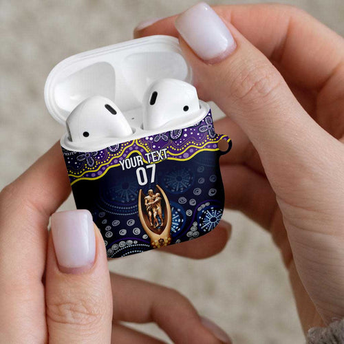 Melbourne Rugby NRL Custom Indigenous AirPods Case Raging Storms - Aussie Hoodie