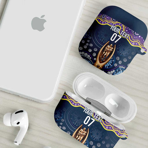 Melbourne Rugby NRL Custom Indigenous AirPods Case Raging Storms - Aussie Hoodie