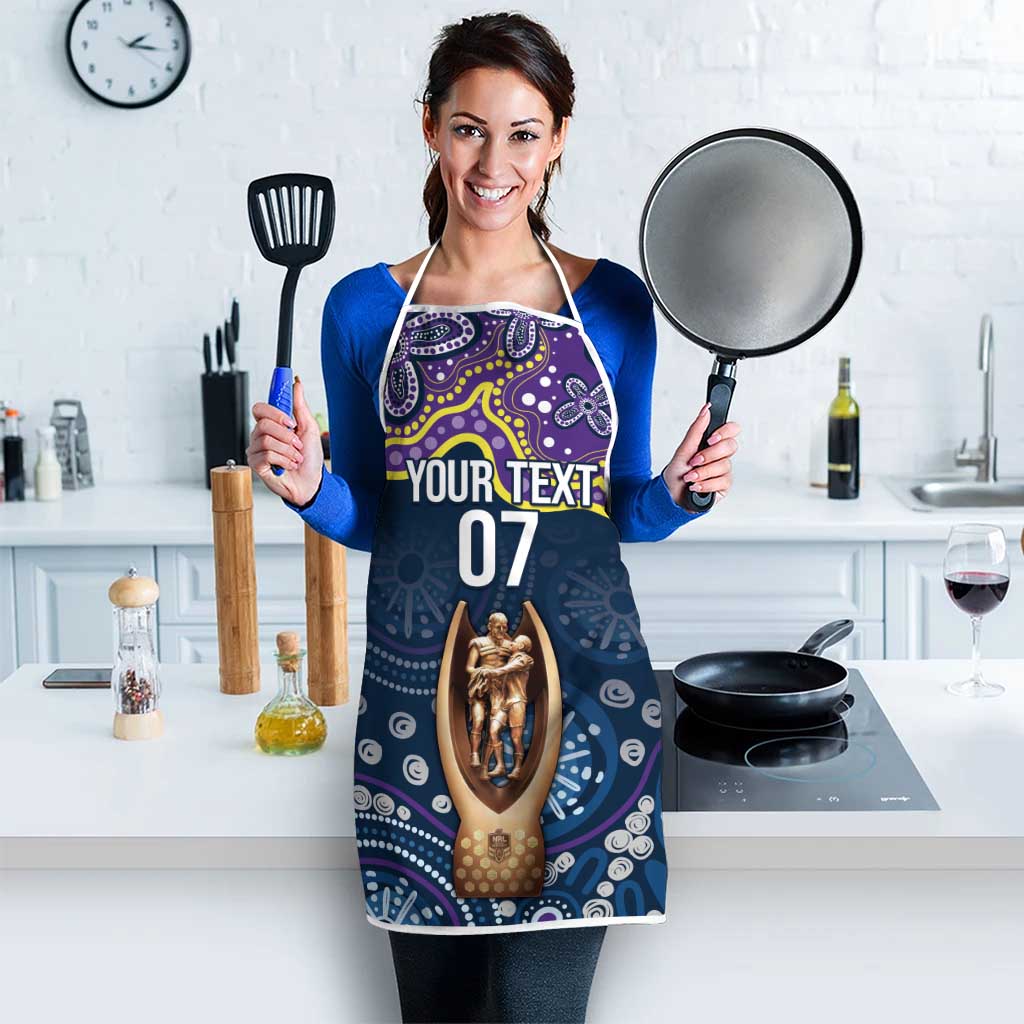 Melbourne Rugby NRL Custom Indigenous Apron Raging Storms - Aussie Hoodie