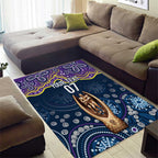 Melbourne Rugby NRL Custom Indigenous Area Rug Raging Storms - Aussie Hoodie