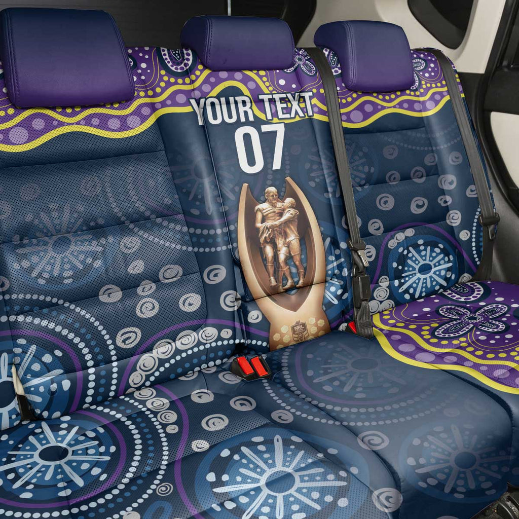 Melbourne Rugby NRL Custom Indigenous Back Car Seat Cover Raging Storms - Aussie Hoodie