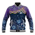 Melbourne Rugby NRL Custom Indigenous Baseball Jacket Raging Storms - Aussie Hoodie