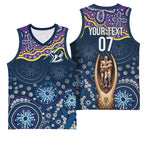 Melbourne Rugby NRL Custom Indigenous Basketball Jersey Raging Storms - Aussie Hoodie