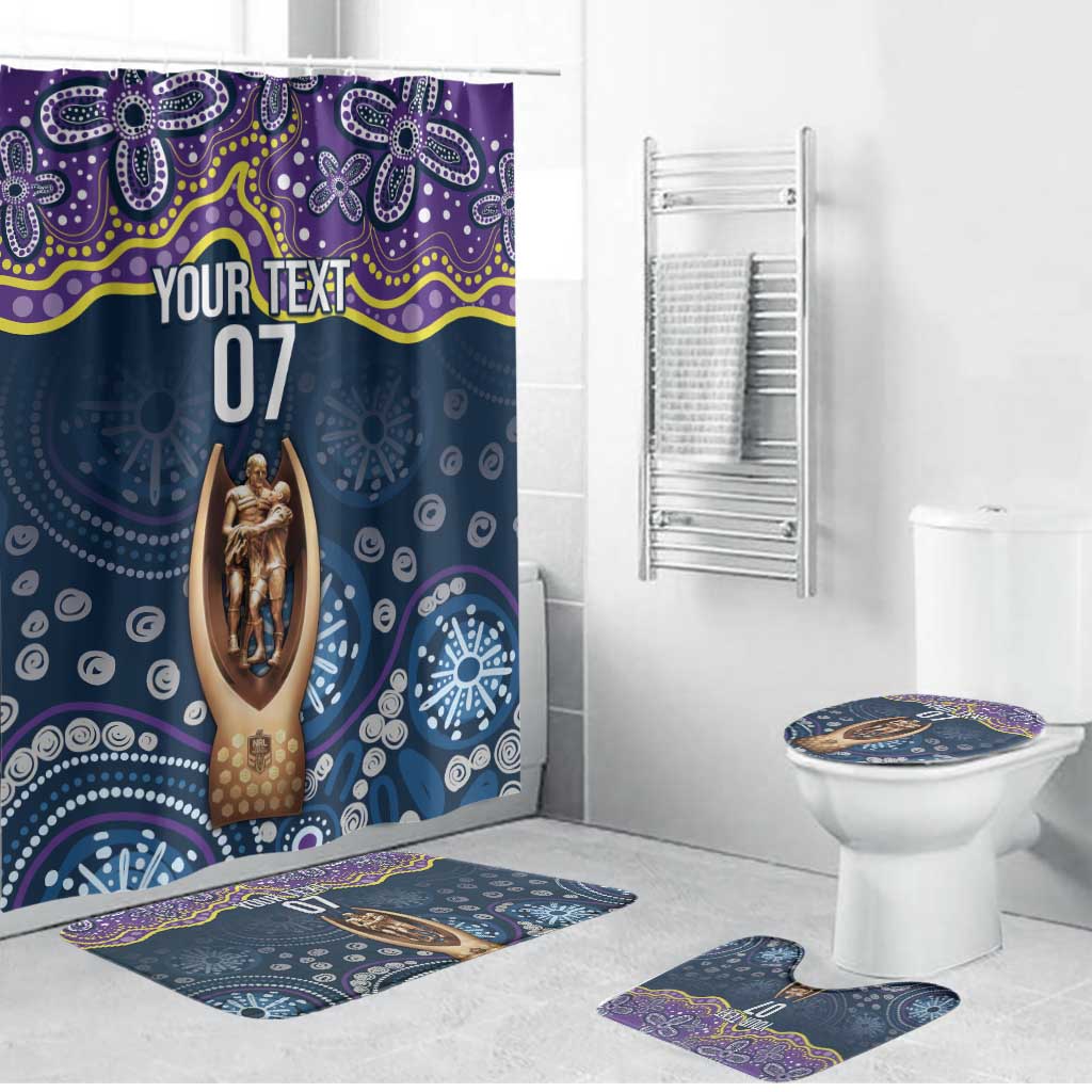 Melbourne Rugby NRL Custom Indigenous Bathroom Set Raging Storms - Aussie Hoodie