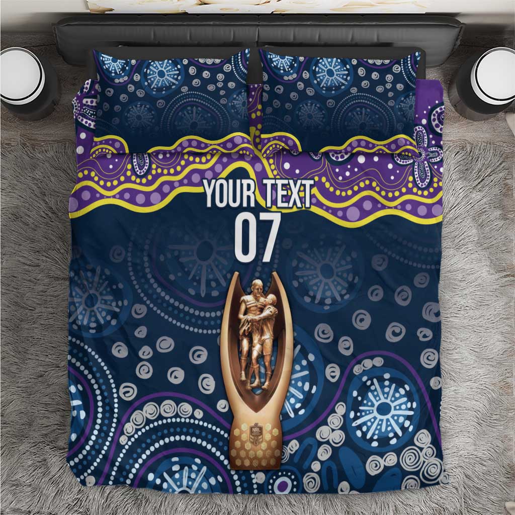 Melbourne Rugby NRL Custom Indigenous Bedding Set Raging Storms - Aussie Hoodie