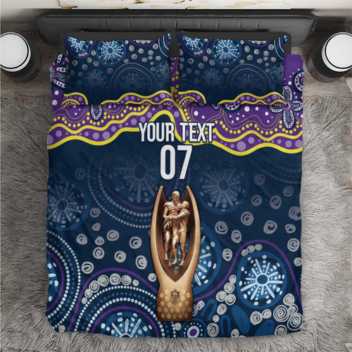Melbourne Rugby NRL Custom Indigenous Bedding Set Raging Storms - Aussie Hoodie