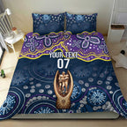 Melbourne Rugby NRL Custom Indigenous Bedding Set Raging Storms - Aussie Hoodie