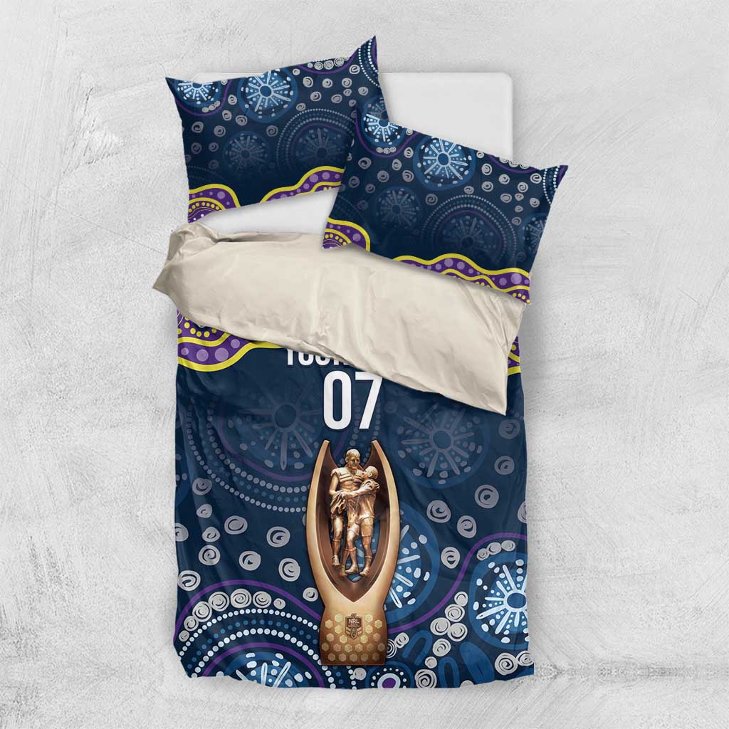Melbourne Rugby NRL Custom Indigenous Bedding Set Raging Storms - Aussie Hoodie