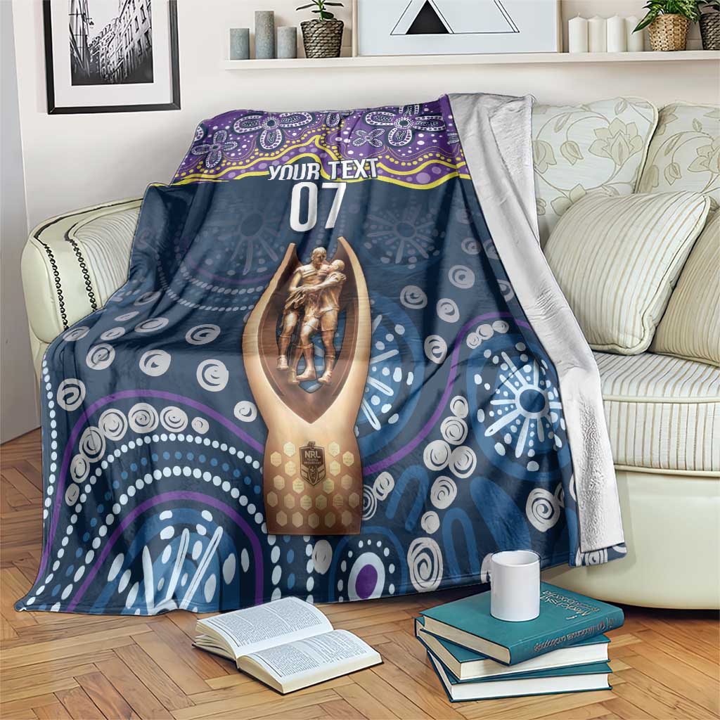 Melbourne Rugby NRL Custom Indigenous Blanket Raging Storms - Aussie Hoodie
