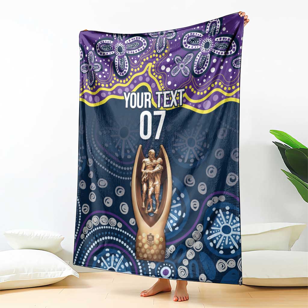 Melbourne Rugby NRL Custom Indigenous Blanket Raging Storms - Aussie Hoodie