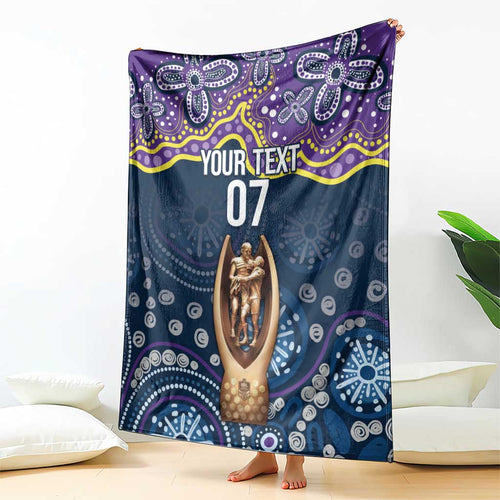 Melbourne Rugby NRL Custom Indigenous Blanket Raging Storms - Aussie Hoodie