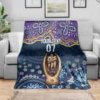 Melbourne Rugby NRL Custom Indigenous Blanket Raging Storms - Aussie Hoodie