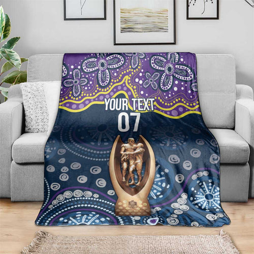 Melbourne Rugby NRL Custom Indigenous Blanket Raging Storms - Aussie Hoodie