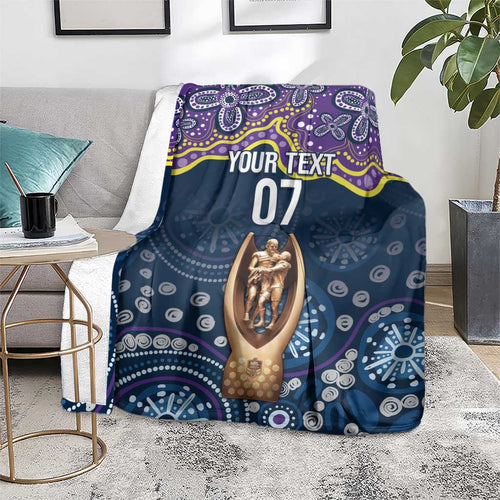 Melbourne Rugby NRL Custom Indigenous Blanket Raging Storms - Aussie Hoodie