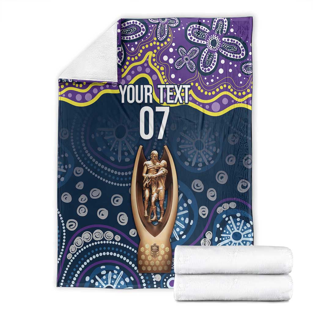 Melbourne Rugby NRL Custom Indigenous Blanket Raging Storms - Aussie Hoodie