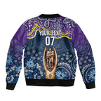 Melbourne Rugby NRL Custom Indigenous Bomber Jacket Raging Storms - Aussie Hoodie