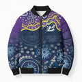 Melbourne Rugby NRL Custom Indigenous Bomber Puffer Jacket Raging Storms - Aussie Hoodie