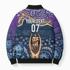 Melbourne Rugby NRL Custom Indigenous Bomber Puffer Jacket Raging Storms - Aussie Hoodie