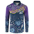Melbourne Rugby NRL Custom Indigenous Button Sweatshirt Raging Storms - Aussie Hoodie