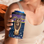 Melbourne Rugby NRL Custom Indigenous 4 in 1 Can Cooler Tumbler Raging Storms - Aussie Hoodie