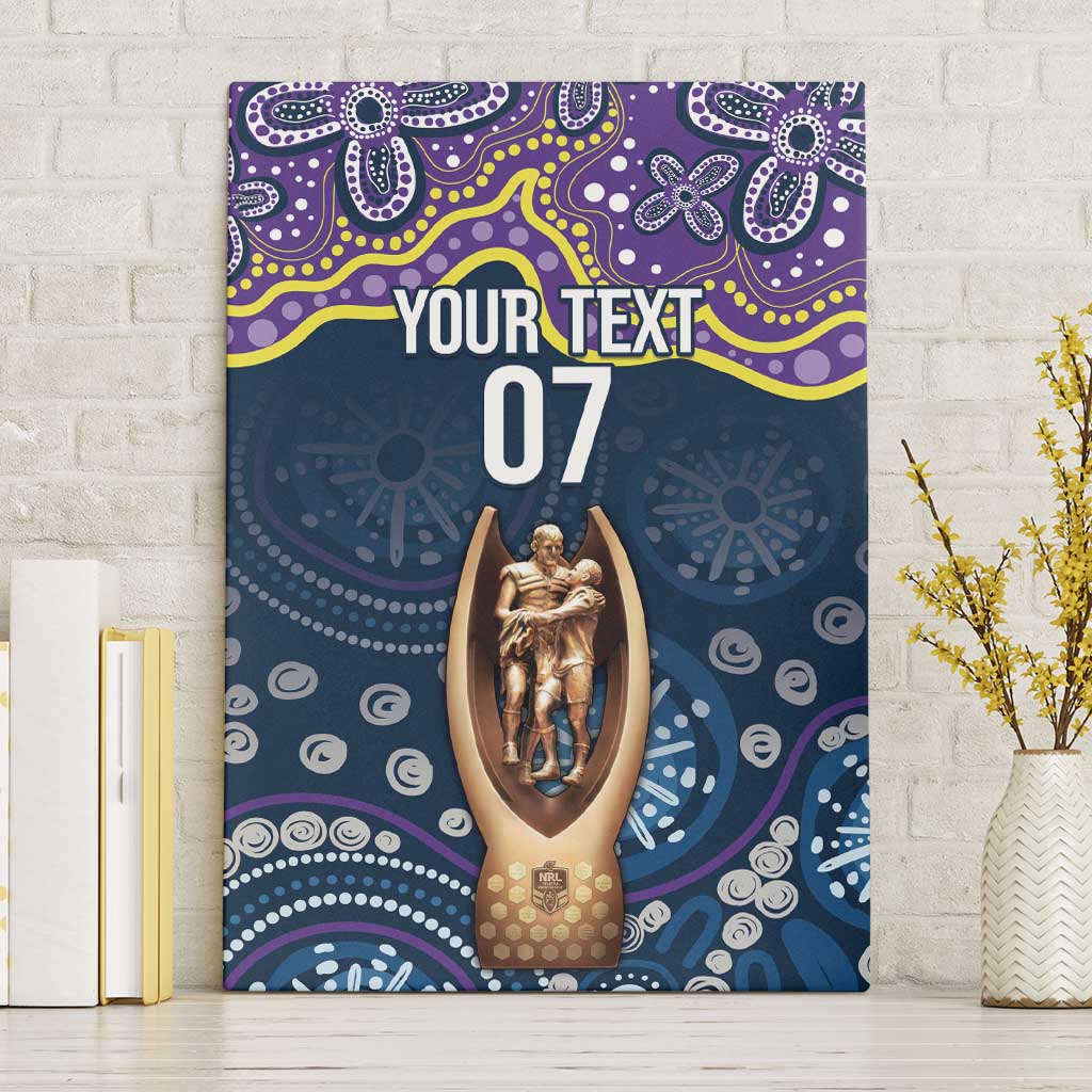 Melbourne Rugby NRL Custom Indigenous Canvas Wall Art Raging Storms - Aussie Hoodie