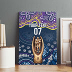 Melbourne Rugby NRL Custom Indigenous Canvas Wall Art Raging Storms - Aussie Hoodie