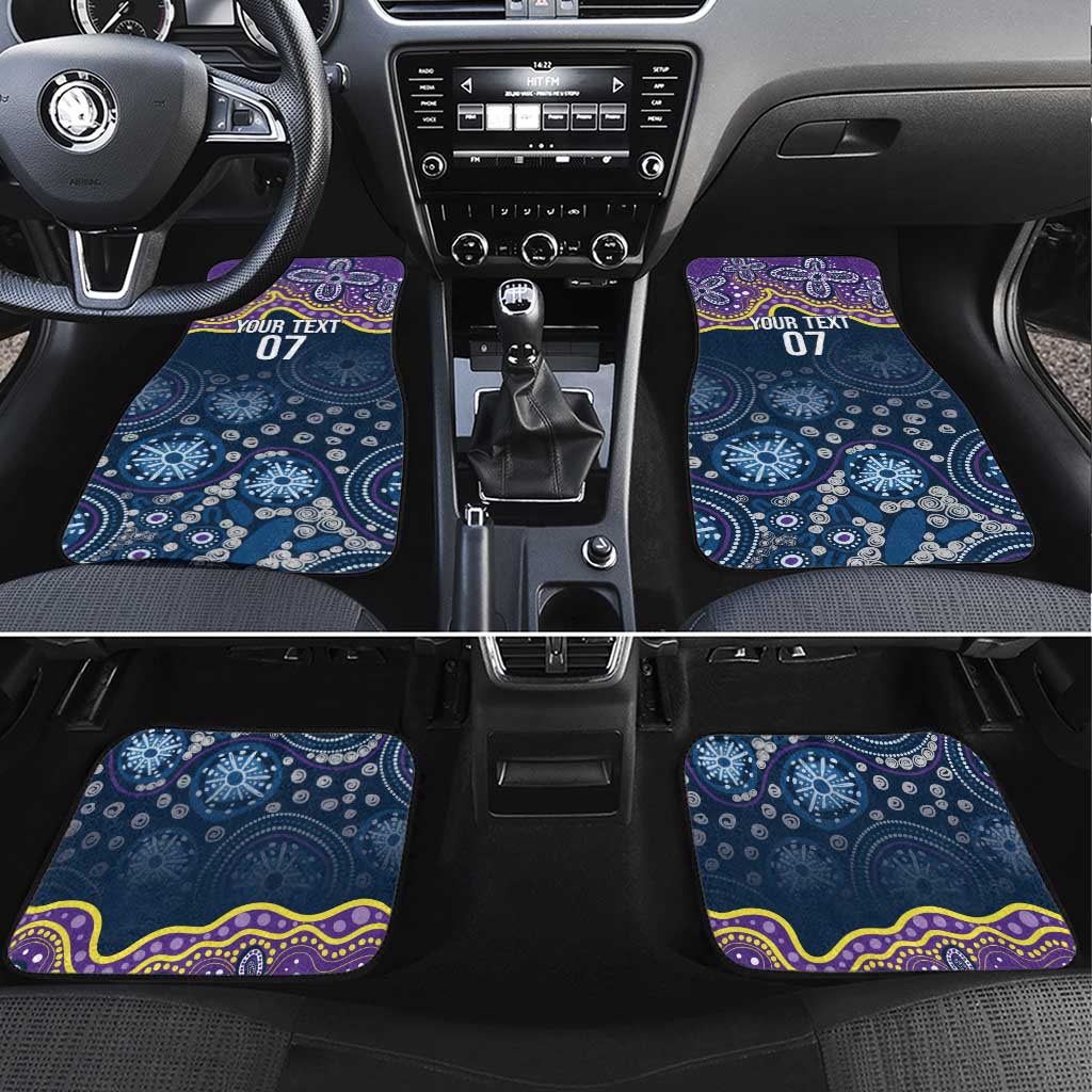 Melbourne Rugby NRL Custom Indigenous Car Mats Raging Storms - Aussie Hoodie