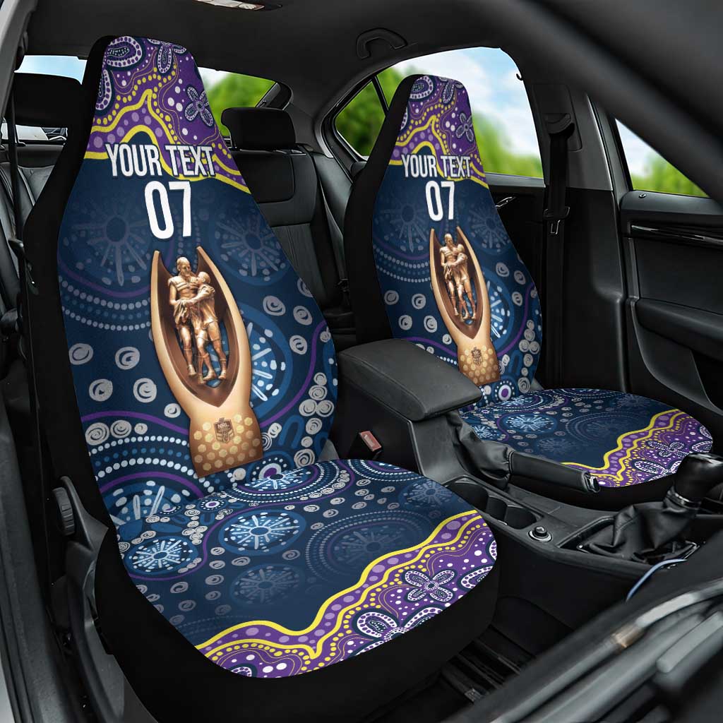 Melbourne Rugby NRL Custom Indigenous Car Seat Cover Raging Storms - Aussie Hoodie