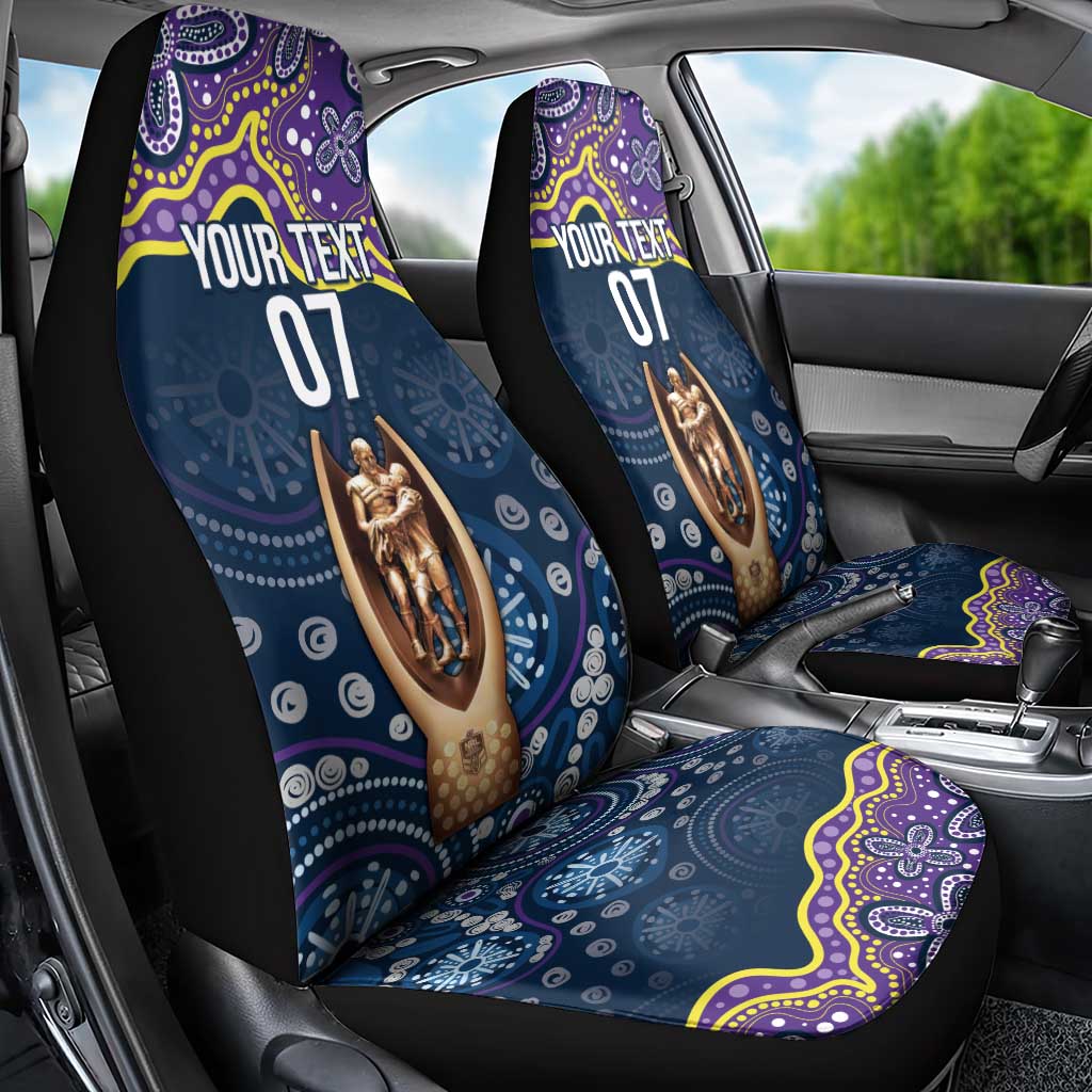Melbourne Rugby NRL Custom Indigenous Car Seat Cover Raging Storms - Aussie Hoodie