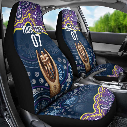 Melbourne Rugby NRL Custom Indigenous Car Seat Cover Raging Storms - Aussie Hoodie