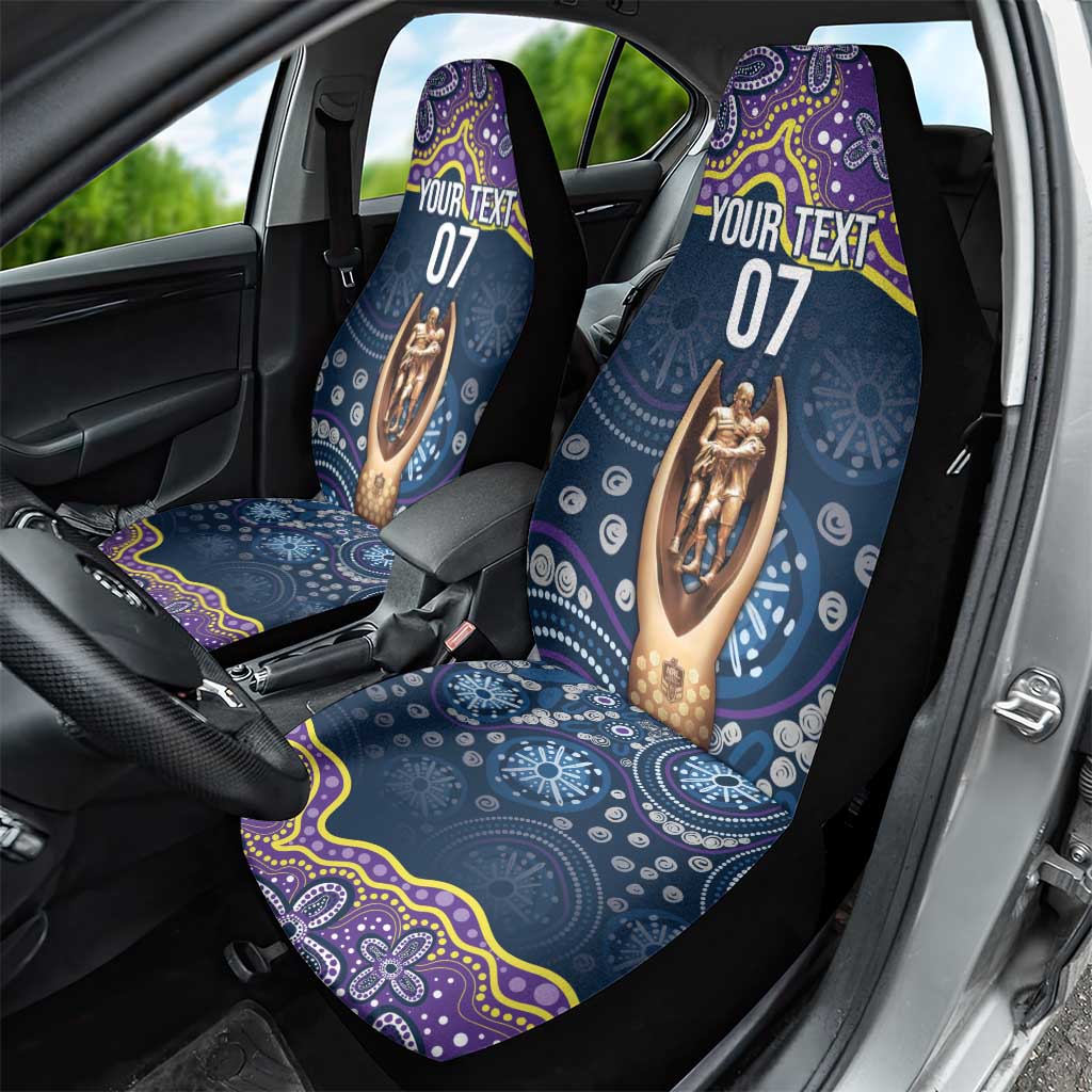 Melbourne Rugby NRL Custom Indigenous Car Seat Cover Raging Storms - Aussie Hoodie