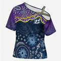 Melbourne Rugby NRL Custom Indigenous Cross Shoulder Shirt Raging Storms - Aussie Hoodie