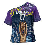 Melbourne Rugby NRL Custom Indigenous Cross Shoulder Shirt Raging Storms - Aussie Hoodie
