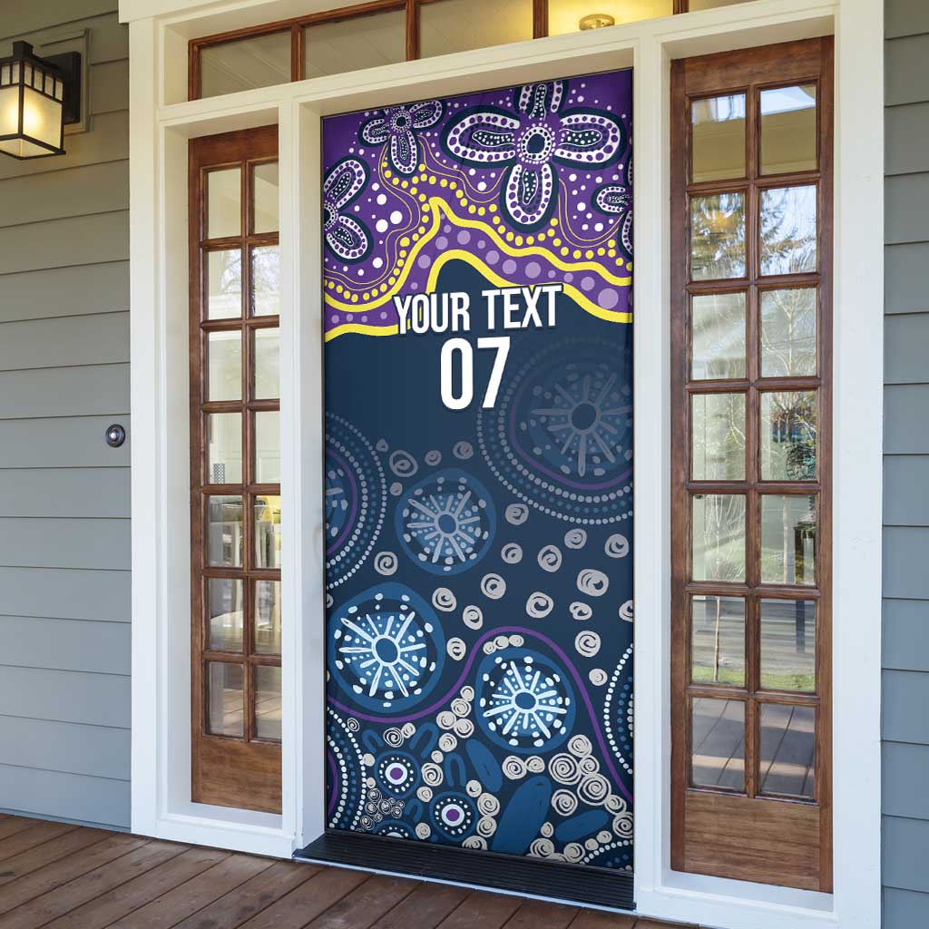 Melbourne Rugby NRL Custom Indigenous Door Cover Raging Storms - Aussie Hoodie