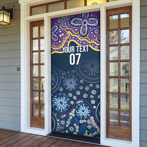 Melbourne Rugby NRL Custom Indigenous Door Cover Raging Storms - Aussie Hoodie