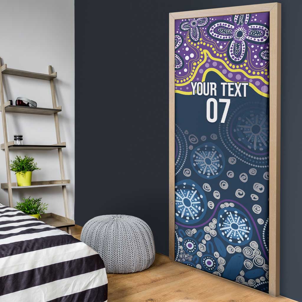 Melbourne Rugby NRL Custom Indigenous Door Cover Raging Storms - Aussie Hoodie
