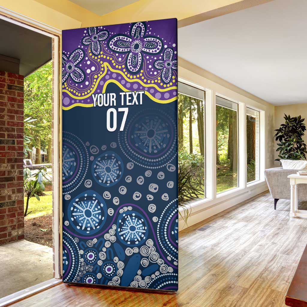 Melbourne Rugby NRL Custom Indigenous Door Cover Raging Storms - Aussie Hoodie