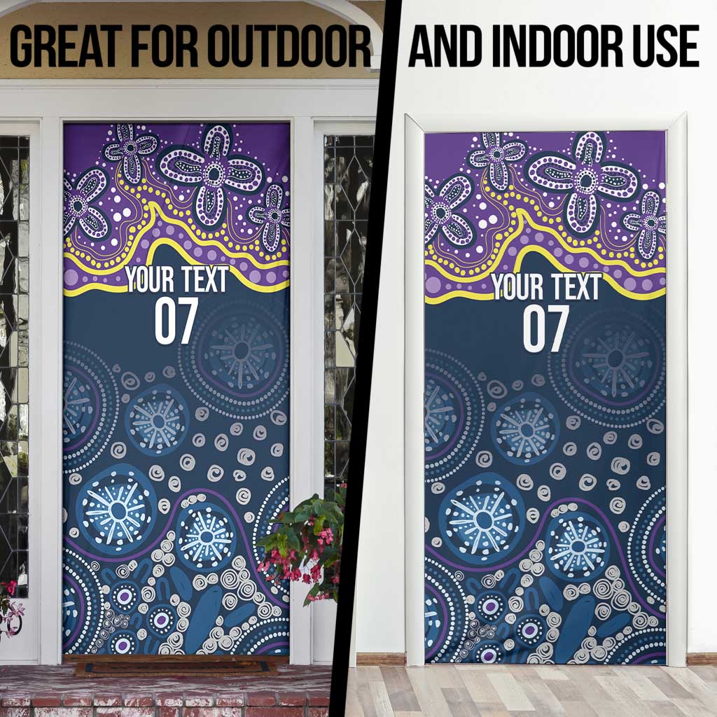 Melbourne Rugby NRL Custom Indigenous Door Cover Raging Storms - Aussie Hoodie