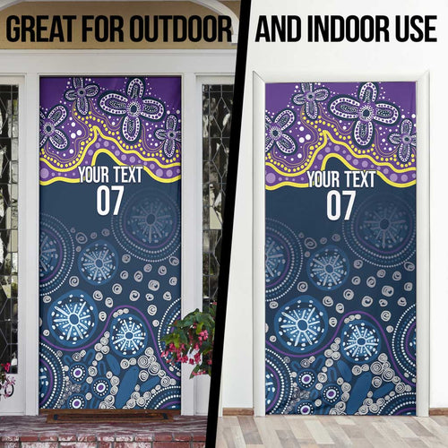 Melbourne Rugby NRL Custom Indigenous Door Cover Raging Storms - Aussie Hoodie
