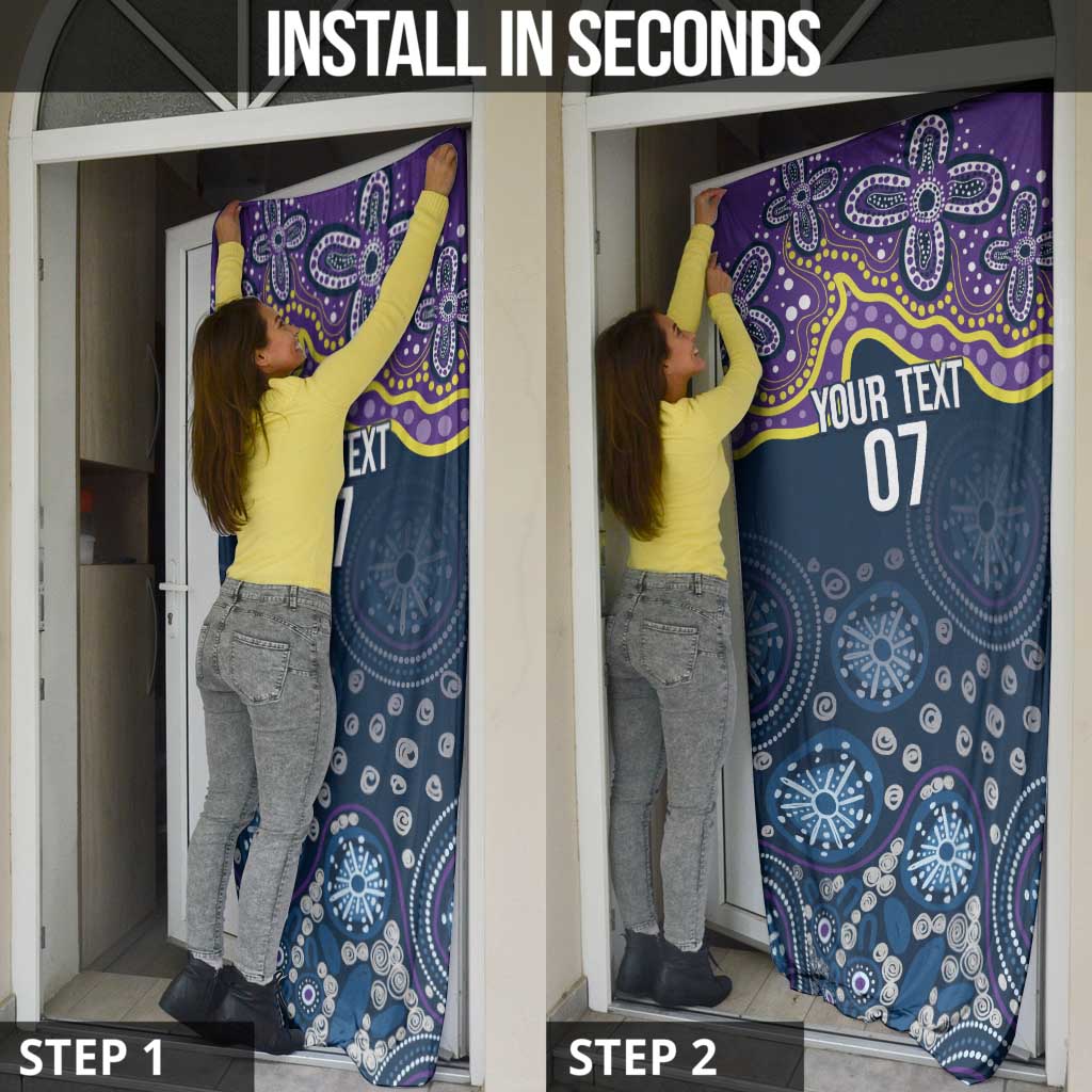 Melbourne Rugby NRL Custom Indigenous Door Cover Raging Storms - Aussie Hoodie
