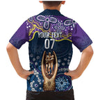 Melbourne Rugby NRL Custom Indigenous Family Matching Mermaid Dress and Hawaiian Shirt Raging Storms - Aussie Hoodie