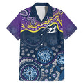 Melbourne Rugby NRL Custom Indigenous Family Matching Mermaid Dress and Hawaiian Shirt Raging Storms - Aussie Hoodie