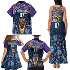 Melbourne Rugby NRL Custom Indigenous Family Matching Tank Maxi Dress and Hawaiian Shirt Raging Storms - Aussie Hoodie