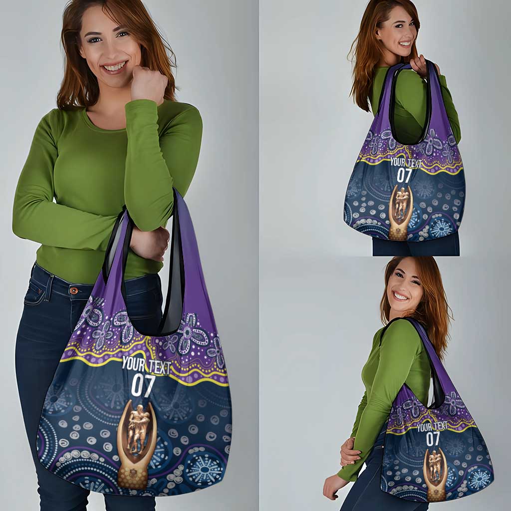 Melbourne Rugby NRL Custom Indigenous Grocery Bag Raging Storms - Aussie Hoodie