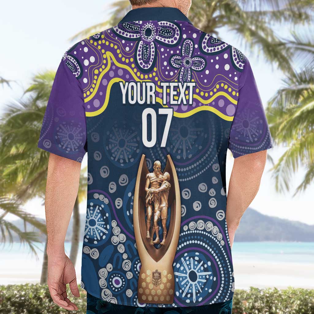 Melbourne Rugby NRL Custom Indigenous Hawaiian Shirt Raging Storms - Aussie Hoodie
