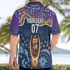 Melbourne Rugby NRL Custom Indigenous Hawaiian Shirt Raging Storms - Aussie Hoodie